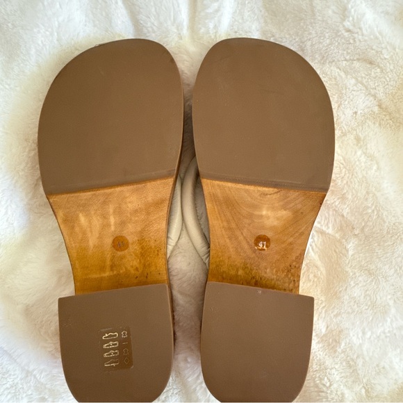 NWOT Anthropologie Vincenzo Wooden Heel Platform Sandals Size 9.5 - Picture 7 of 9